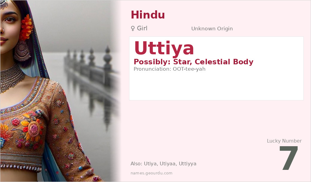 Uttiya Name Meaning and Details