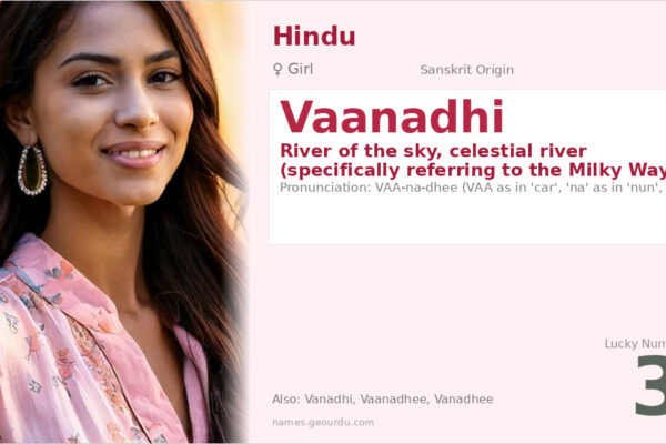 Vaanadhi Name Meaning — Sanskrit Origin, Girl Name & Details (2025)