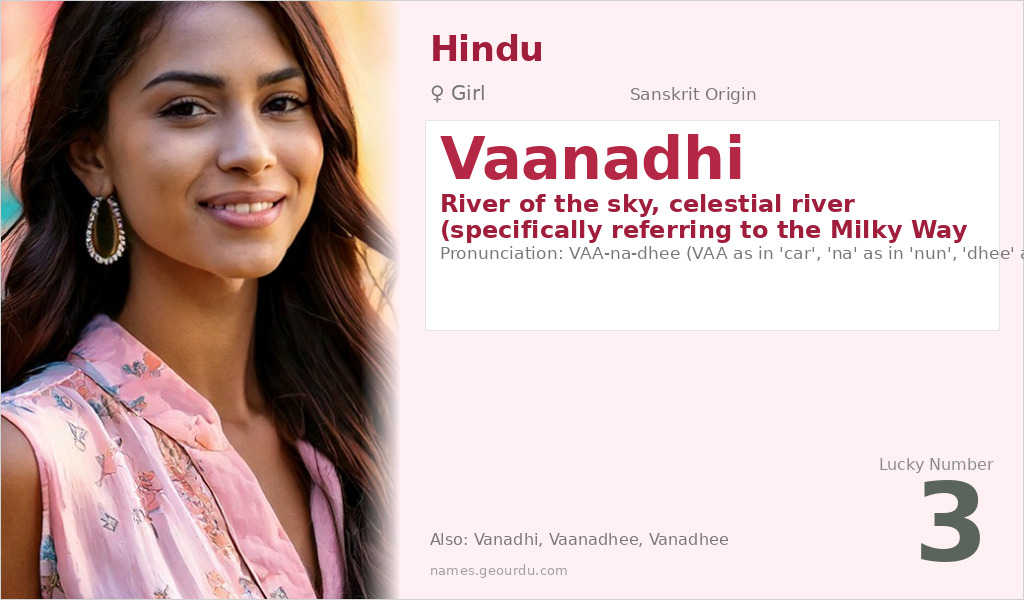 Vaanadhi Name Meaning and Details