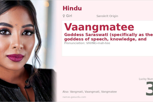 Vaangmatee Name Meaning — Sanskrit Origin, Hindu Goddess & Details (2025)