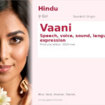 Vaani Name Meaning and Details