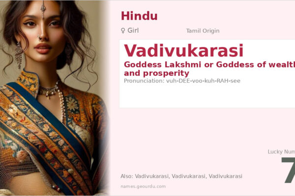 Vadivukarasi Name Meaning — Tamil Origin, Goddess Lakshmi & Details (2025)