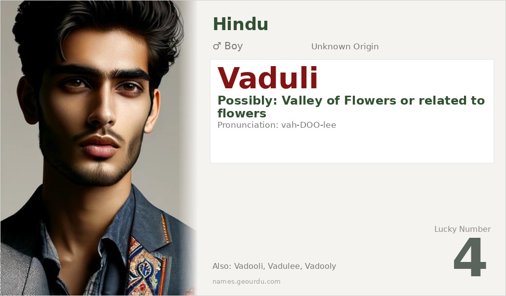 Vaduli Name Meaning and Details