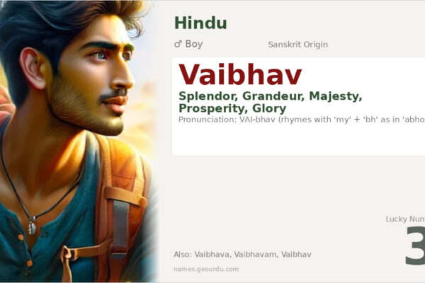 Vaibhav Name Meaning — Sanskrit Origin, Boy Name & Details (2025)