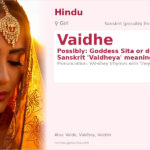 Vaidhe Name Meaning and Details