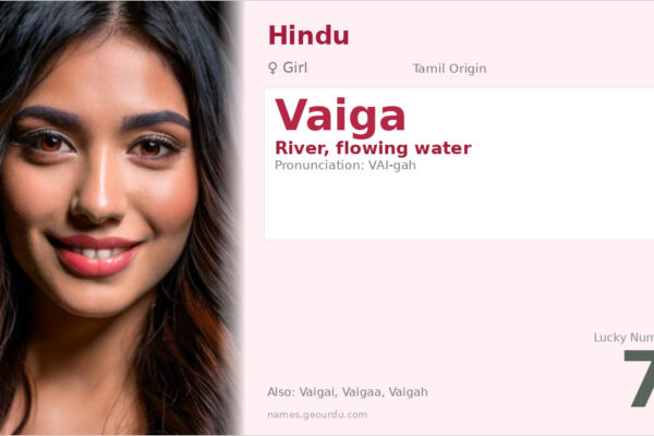 Vaiga Name Meaning — Tamil Origin, Girl Name & River Significance (2025)