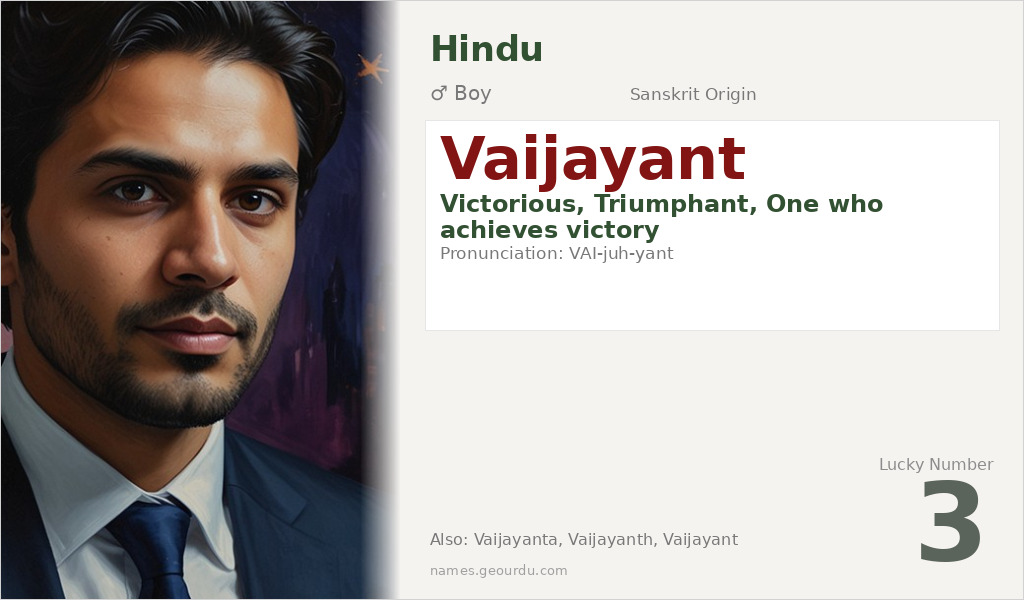 Vaijayant Name Meaning and Details