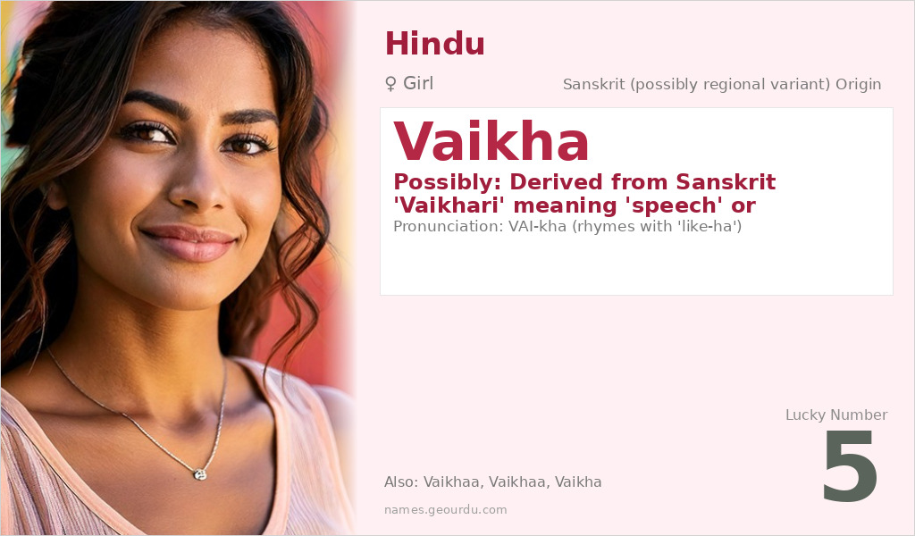 Vaikha Name Meaning and Details