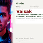 Vaisak Name Meaning and Details
