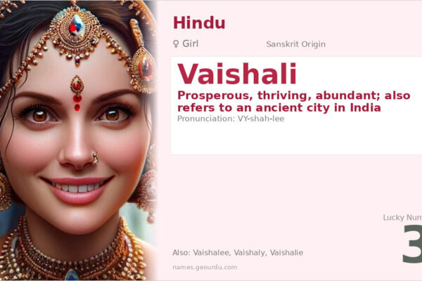 Vaishali Name Meaning — Sanskrit Origin, Girl Name & Details (2025)