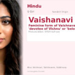 Vaishanavi Name Meaning and Details
