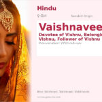 Vaishnavee Name Meaning and Details