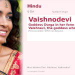 Vaishnodevi Name Meaning and Details
