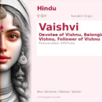 Vaishvi Name Meaning and Details