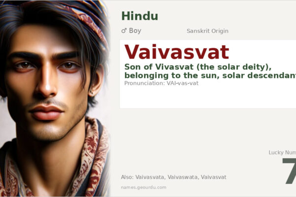 Vaivasvat Meaning — Origin, Gender & Details (2025)