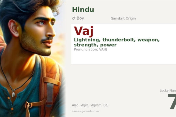 Vaj Name Meaning — Sanskrit Origin, Boy Gender & Details (2025)