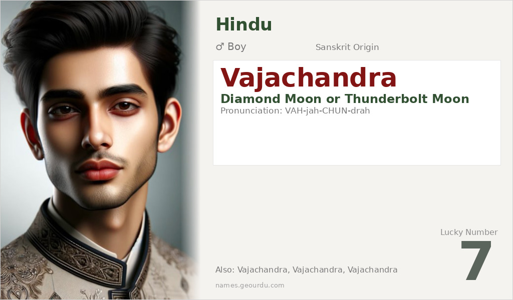 Vajachandra Name Meaning and Details