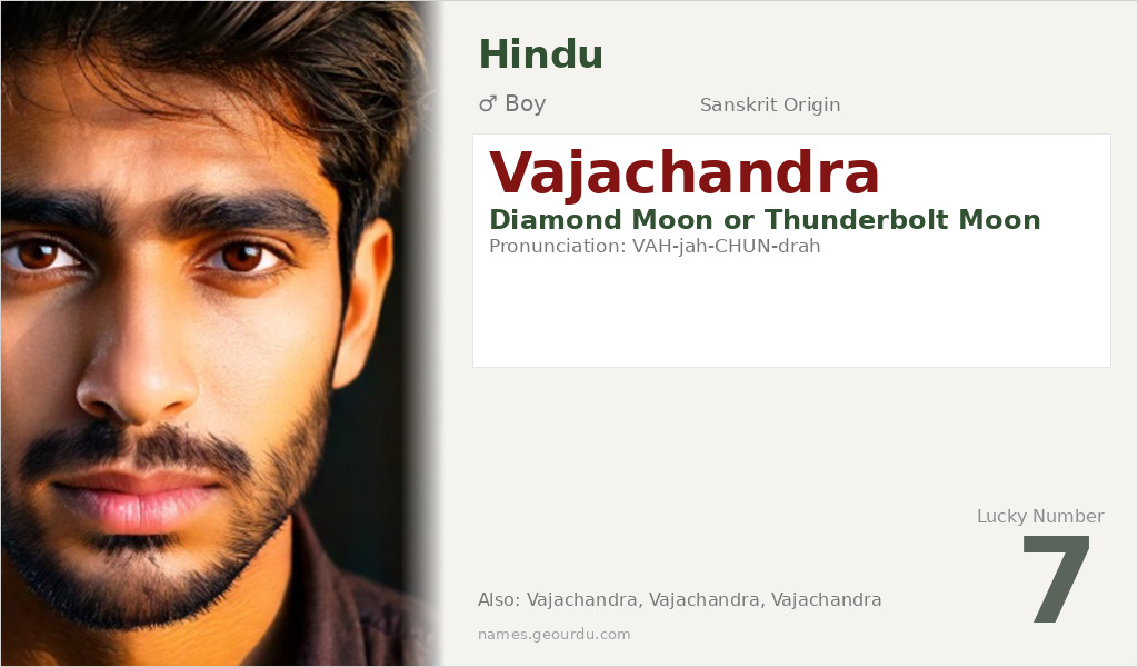 Vajachandra Name Meaning and Details