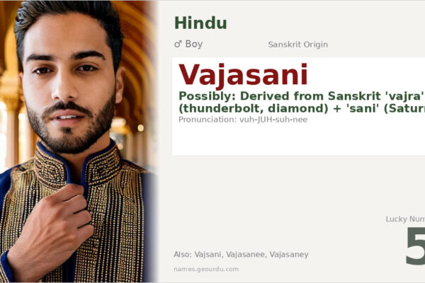 Vajasani Meaning — Origin, Gender & Details (2025)