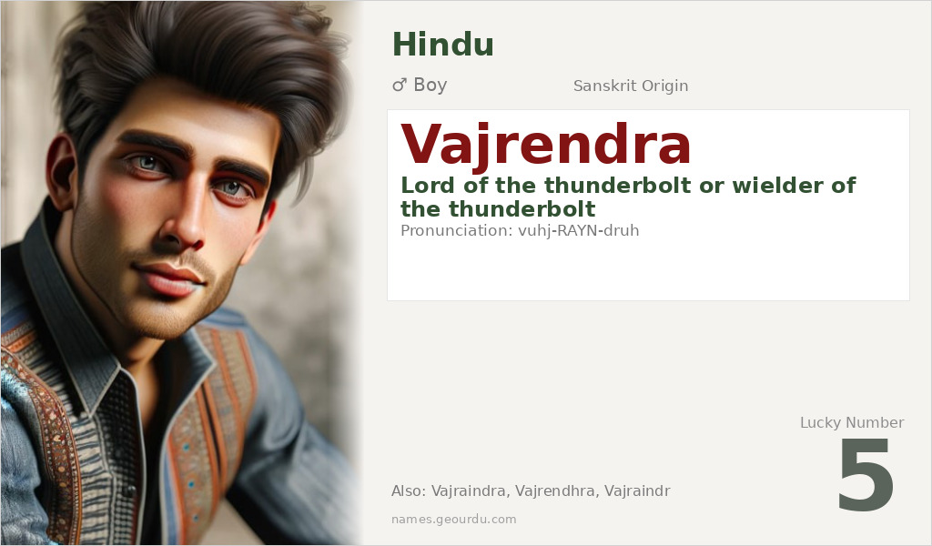 Vajrendra Name Meaning and Details