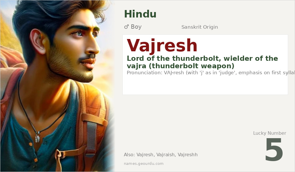 Vajresh Name Meaning and Details