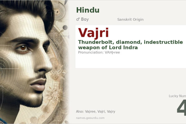 Vajri Name Meaning — Sanskrit Origin, Boy Name & Details (2025)
