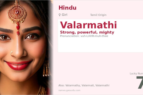 Valarmathi Name Meaning — Tamil Origin, Girl Name & Details (2025)