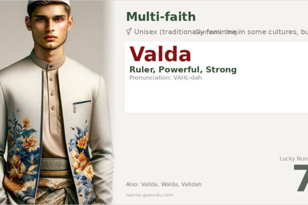 Valda Name Meaning — Germanic Origin, Unisex & History (2025)