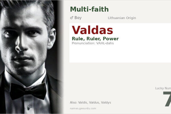 Valdas Name Meaning — Lithuanian Origin, Boy Name & Details (2025)
