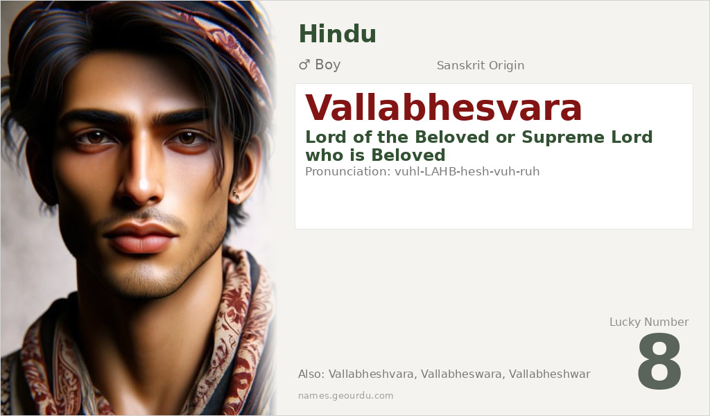 Vallabhesvara Name Meaning and Details