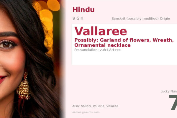Vallaree Name Meaning — Origin, Gender & Details (2025)