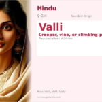 Valli Name Meaning and Details