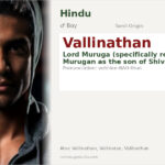 Vallinathan Name Meaning and Details