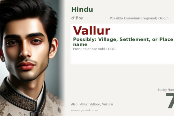 Vallur Name Meaning — Origin, Gender & Details (2025)