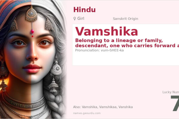 Vamshika Name Meaning — Sanskrit Origin, Girl Name & Details (2025)