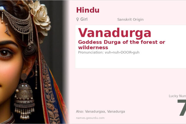 Vanadurga Meaning — Sanskrit Origin, Girl Name & Hindu Goddess (2025)