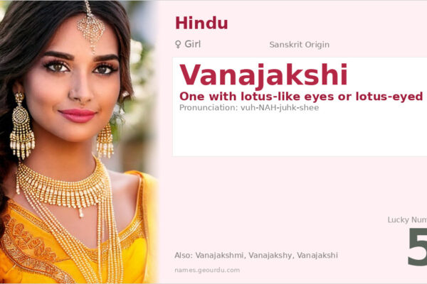 Vanajakshi Name Meaning — Sanskrit Origin, Girl Name & Details (2025)