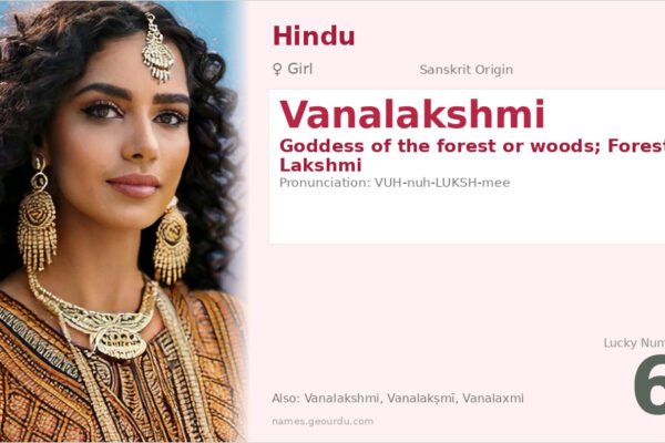 Vanalakshmi Meaning — Sanskrit Origin, Goddess Name & Details (2025)
