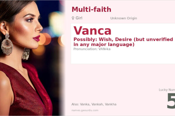 Vanca Name Meaning — Origin, Gender & Details (2025)