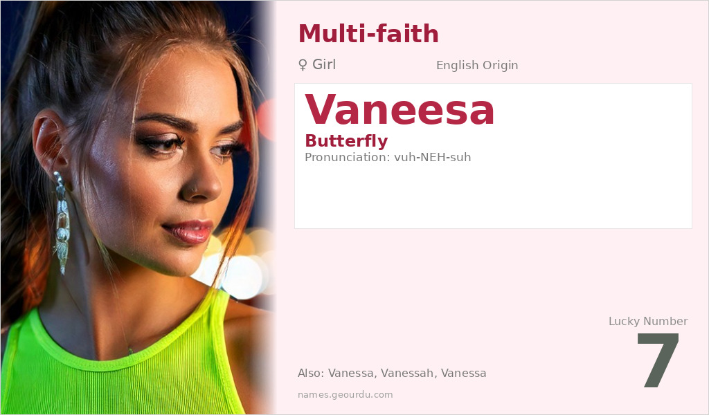 Vaneesa Name Meaning and Details