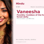 Vaneesha Name Meaning and Details