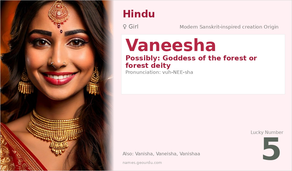 Vaneesha Name Meaning and Details