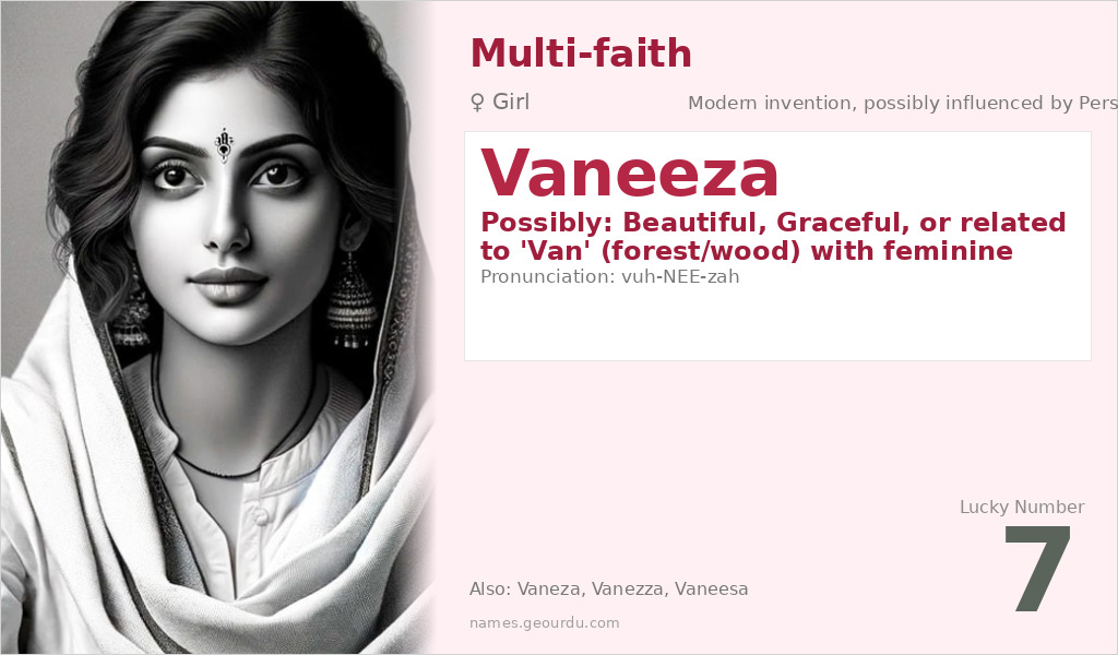 Vaneeza Name Meaning and Details