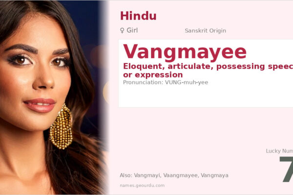 Vangmayee Name Meaning — Sanskrit Origin, Girl Name & Details (2025)