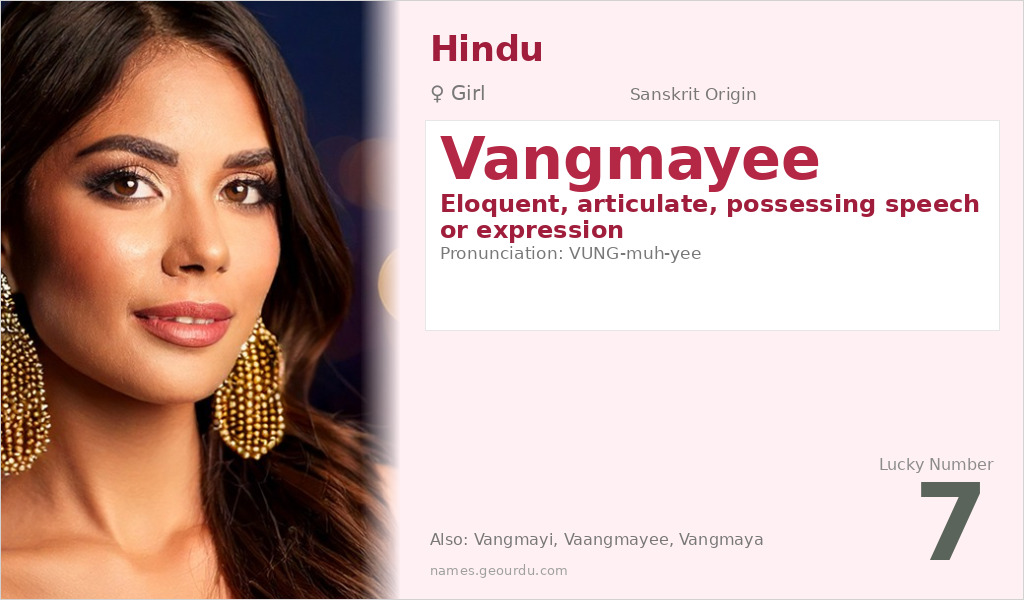 Vangmayee Name Meaning and Details