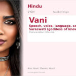 Vani Name Meaning and Details