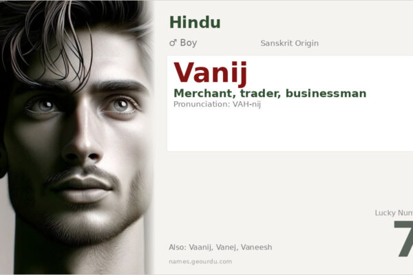 Vanij Name Meaning — Sanskrit Origin, Boy Name & Details (2025)