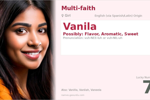 Vanila Name Meaning — Origin, Gender & Details (2025)