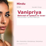 Vanipriya Name Meaning and Details