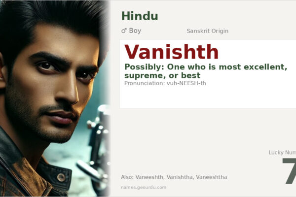 Vanishth Name Meaning — Origin, Gender & Details (2025)